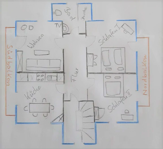 Grundriss Ferienwohnung Grundriss Ferienwohnung